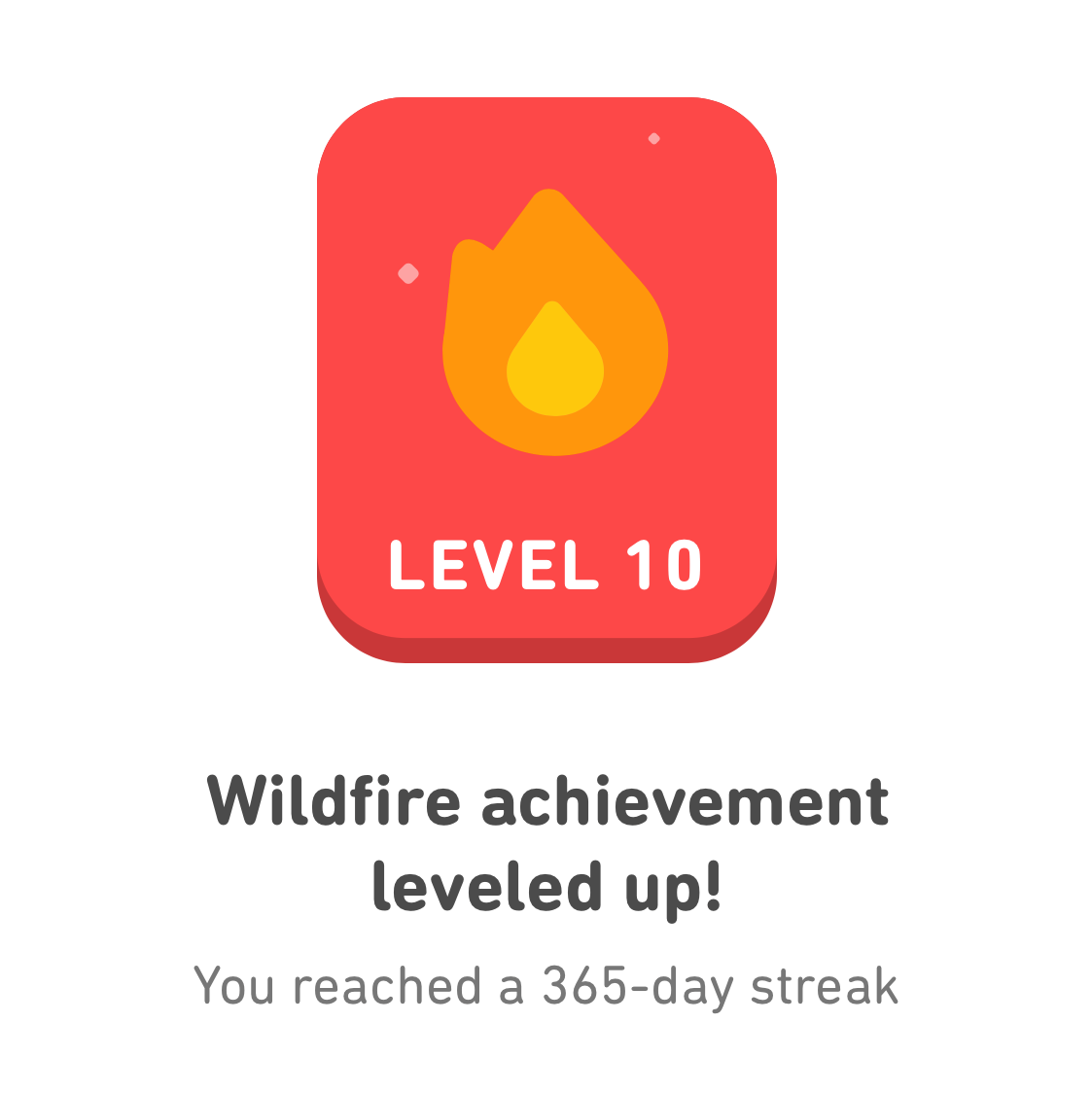 Achievement unlocked for a 365 day streak!